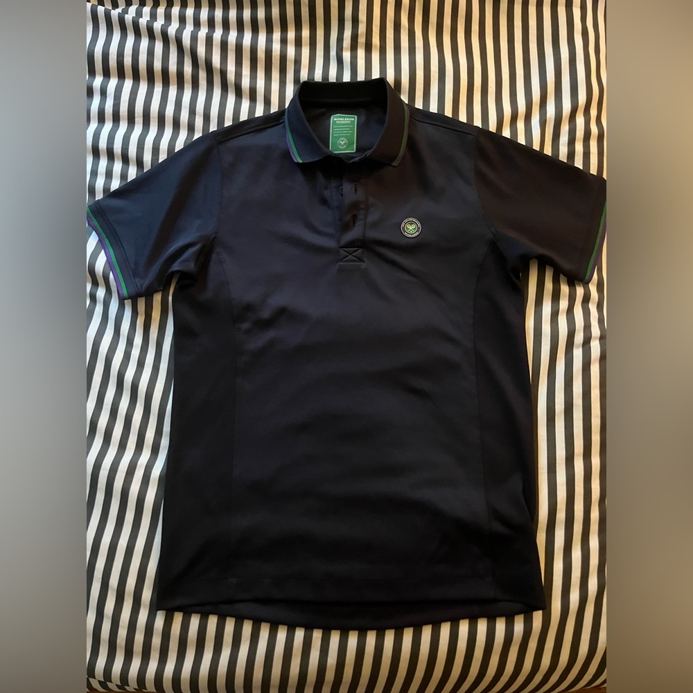 Indigo Wimbledon Polo Shirt. Size Medium.